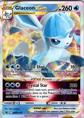 Glaceon VSTAR - Holo SWSH: Sword & Shield Promo Cards SWSH197 NM Pokémon TCG - Image 1 of 2