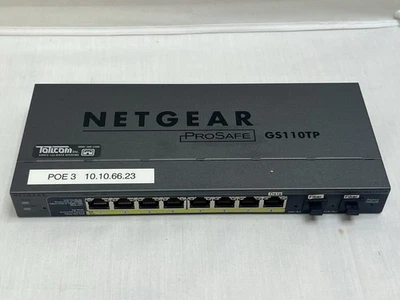 Netgear ProSafe GS110TP Gigabit PoE Smart Switch. - Image 1 of 3