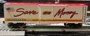 Menards~Save Big Money Box Car #18359~O Gauge~Lionel/MTH Compatible. - Picture 1 of 5