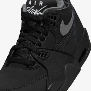 Nike Air Flight 89 (GS) Black/grey/white Size Uk 5.5 New In Box RRP £60 - Picture 1 of 6