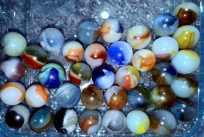 VTG. Master Made Sunbursts Marble Lot Of 37, Rare Collection, Arko Agate - Image 1 of 4