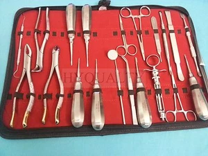 22 Pcs Premium Dental Oral Surgery Kit Extraction Instruments Forceps Elevators - Picture 1 of 1