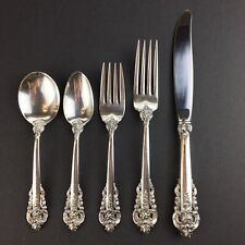 Service for 16 WALLACE GRANDE BAROQUE STERLING SILVER FLATWARE SET+SERVERS 95pc