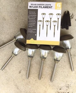 NEW #5 XMCOSY+ Solar Lights Outdoor 10/25 LM LED Filament 2 Modes, garden - Picture 1 of 17