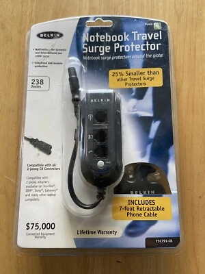 NEW BELKIN Notebook Travel Surge Protector Model F5C791-C8 Never Opened - Image 1 of 2