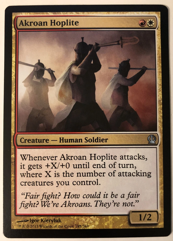 MTG Akroan Hoplite Theros 185/249 Regular Uncommon - Image 1 of 1