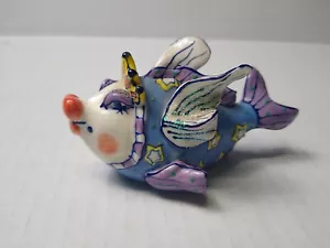 Diane Artware Ceramic Fish Queen Ornament - Picture 1 of 10