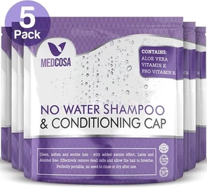 Medcosa No Water Shampoo Caps - Hassle-Free Hair Washing Caps for Elderly - Caps - Picture 1 of 6