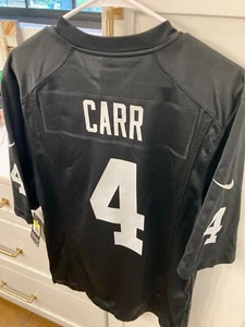 NFL Oakland Raiders Derek Carr #4 Nike Jersey Mens Size Small NEW W TAGS - Picture 1 of 14