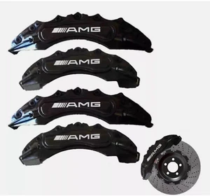4 SET Brake Caliper Covers for Mercedes A B C E S G ML GL GLA GLB GLC GLE Class - Picture 1 of 8