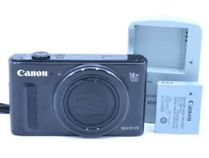 Canon PowerShot SX610 HS Black 20.2MP Digital Camera WiFi 18x Zoom From Japan - Picture 1 of 8