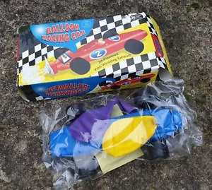 BALLOON RACING CAR JET-POWERED WITH WHISTLING EXHAUST PARTY GAME - Picture 1 of 5