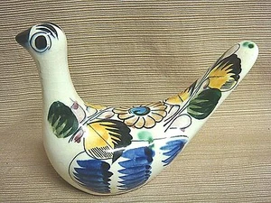 HÜBSCHER & PERFEKTER handgefertigter & handbemalter 6" KERAMIK VOGEL aus Mexiko - Bild 1 von 7