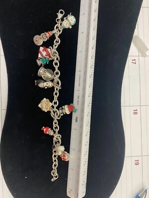 Pulsera Brighton Plata NAVIDAD Vacaciones Personalizadas Dijes Valorada en $250 Todo Especial Foto 1 de 4
