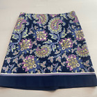 Talbots Paisley Floral Mini Skirt Size 2