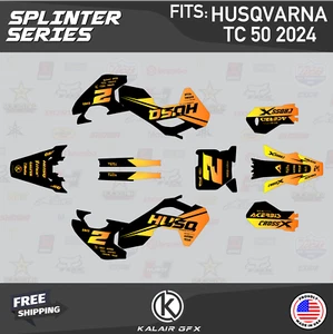 Graphics Kit for Husqvarna Mini TC50 (2024) TC 50 Splinter - ORANGE - Picture 1 of 6