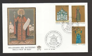 Vatican City Sc# 813-15 of beautiful FDC - Christening Rus Di Kiev - Picture 1 of 1