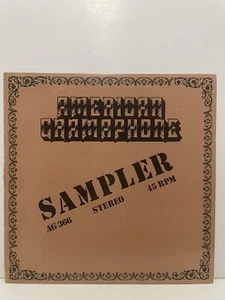 American Gramophone Sampler AG 366 Stereo 22” 45 RPM LP - Picture 1 of 2