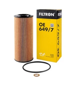 Ölfilter FILTRON OE649/7 für BMW E90, E91, E92, E60, E61, E46, E39, E81, X3, E65 - Bild 1 von 3