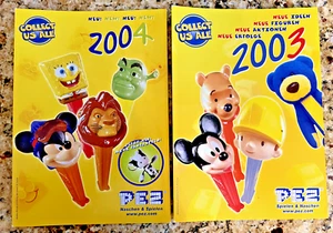 PEZ VINTAGE 2003 & 2004 Advertising Sheets 8 1/2"x11 1/2" Opens approx. 25"x 12" - Picture 1 of 4