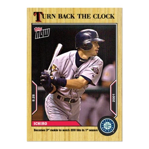 🛑 ICHIRO SEATTLE MARINERS 2022 TOPPS NOW TURN BACK THE CLOCK #151 🔥 (PR 752) - Picture 1 of 2