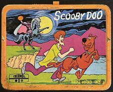 Vintage Scooby Doo Metal Lunch Box No Thermos 1973 Rare Orange Border