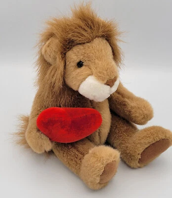 Juguete de peluche Russ Berrie para Target LION sostiene CORAZÓN 9" San Valentín Foto 1 de 4