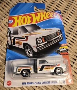 Hot Wheels Truck WHITE 173/250 1978 Dodge Li'l Red Express Truck 10/10 Malaysia - Picture 1 of 5
