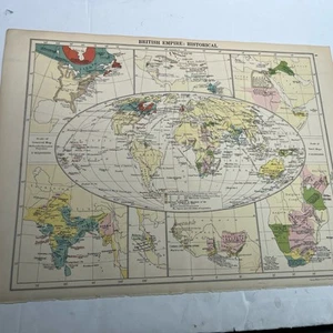 1928: Map Of British Empire Historical Old Atlas Original Print CNA #04 - Picture 1 of 10