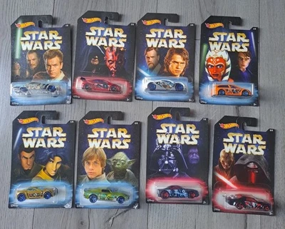 Hot Wheels STAR WARS Exclusive Disney Set Of 8 MASTER & APPRENTICE Series RARE - Image 1 of 4