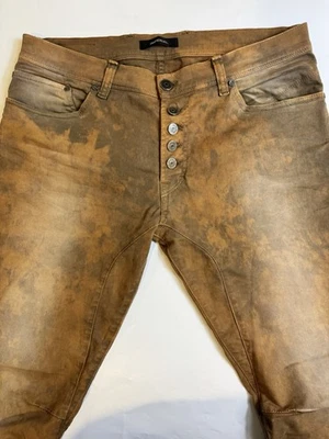 Imperial 生锈染料纽扣门襟牛仔裤 36 码 — 第 1/4 张图片