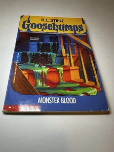 Goosebumps Book #3 Monster Blood R.L. Stine VTG 1st Scholastic Printing - Foto 1 di 4
