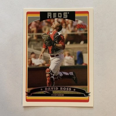 GREAT BASEBALL CARD TOPPS UPDATES & HIGHLIGHTS REDS DAVID ROSS - Image 1 of 2