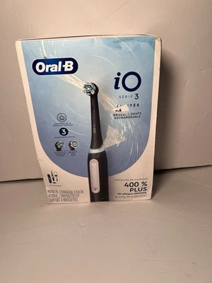 Cepillo de dientes recargable Oral B iO Series 3 Limited negro mate nuevo Foto 1 de 4