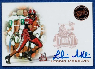 LEODIS MCKELVIN 2008 Press Pass Bronze AUTO RC Bills Signed Rookie Card Trojans! - Image 1 of 2
