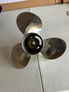 Used! 11 5/8 x 11 Stainless Steel Boat Propeller For Yamaha 25-60HP 13Tooth RH - Picture 1 of 5