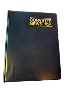 Vintage 1970s Corvette News Blue Binder – Holds 12 Issues, Wire Retainer - Picture 1 of 7