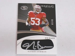 2024 Panini Immaculate Eye Black Autograph Auto #NBN NaVorro Bowman 07/49 - Picture 1 of 2