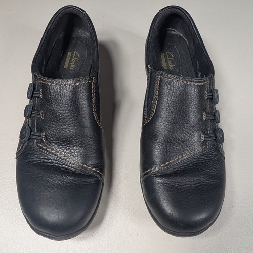 Scarpe Clarks donna taglia 10 slip on comode pelle casual passeggio 26067317