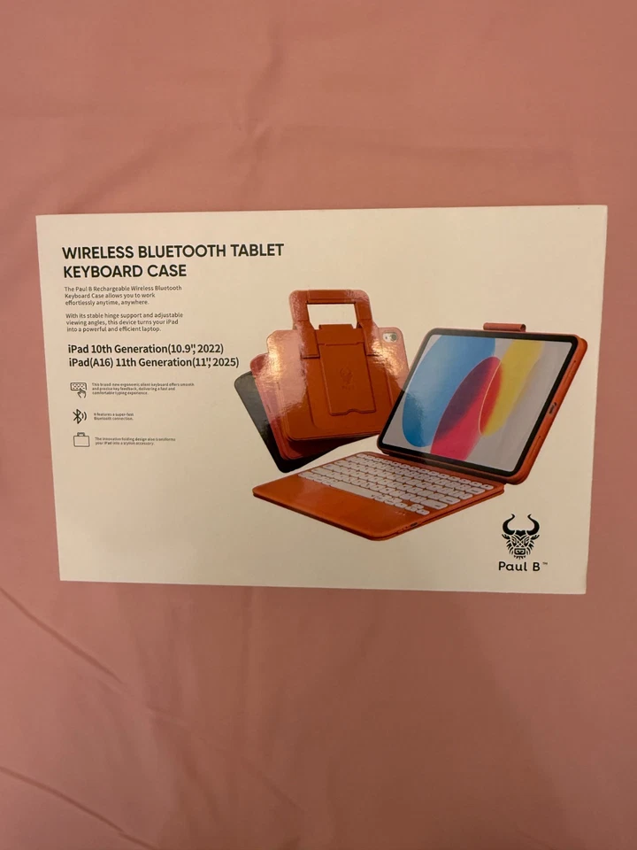 WIRELESS BLUETOOTH TABLET KEYBOARD CASE NEW IN BOX - Image 1 of 4