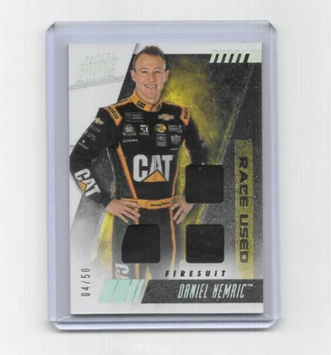 Daniel Hemric 2019 Panini Prime Holo Trios Race Used Tires 4/50 - Image 1 of 2