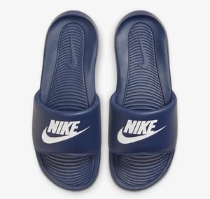 Nike Hombre Talla 11 Victori One Slides Azul Marino/Blanco (CN9675-401 i) - Imagen 1 de 5