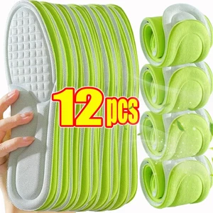 12 Pezzi Solette Deodoranti Memory Foam Assorbenti Sudore per Scarpe Sportive - Foto 1 di 18