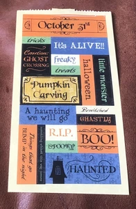 MOMENTA Stickers HALLOWEEN SAYINGS OCTOBER 31 * - Picture 1 of 1