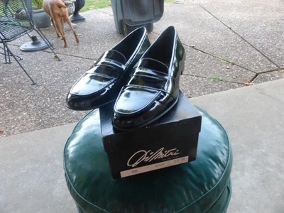 dimitri vero cuoio Italia Hombres Zapatos 11M Negro Sin Cordones Vestido Informal Boda NUEVO Foto 1 de 4