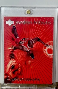 Michael Jordan Card 90’s INSERT RED RAINBOW HOLO FOIL RARE BULLS JERSEY #23 🔥 - Picture 1 of 10