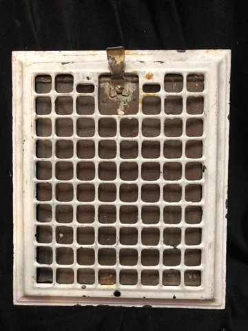 Cast Iron Antique Heating Grate Metal Floor Wall Register Rectangle 10"  x 12" Cover