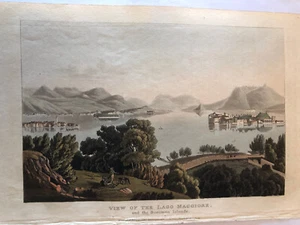  Lago di Como - 1820  villa Pliniana acquatinta Lombardia - Imagen 1 de 7