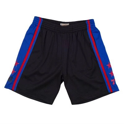 Mens Mitchell & Ness NBA Reload Swingman Short 76ers 1976 - Image 1 of 4