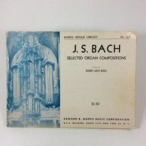 Marks 64 Bach Organ Compostions Vintage Sheet Music - Picture 1 of 9